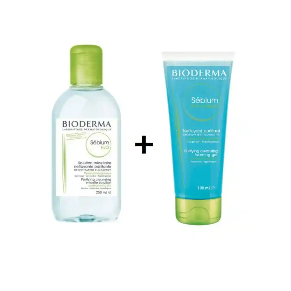 Bioderma Sebium Loción Micelar H2o más Sebium Gel Moussant