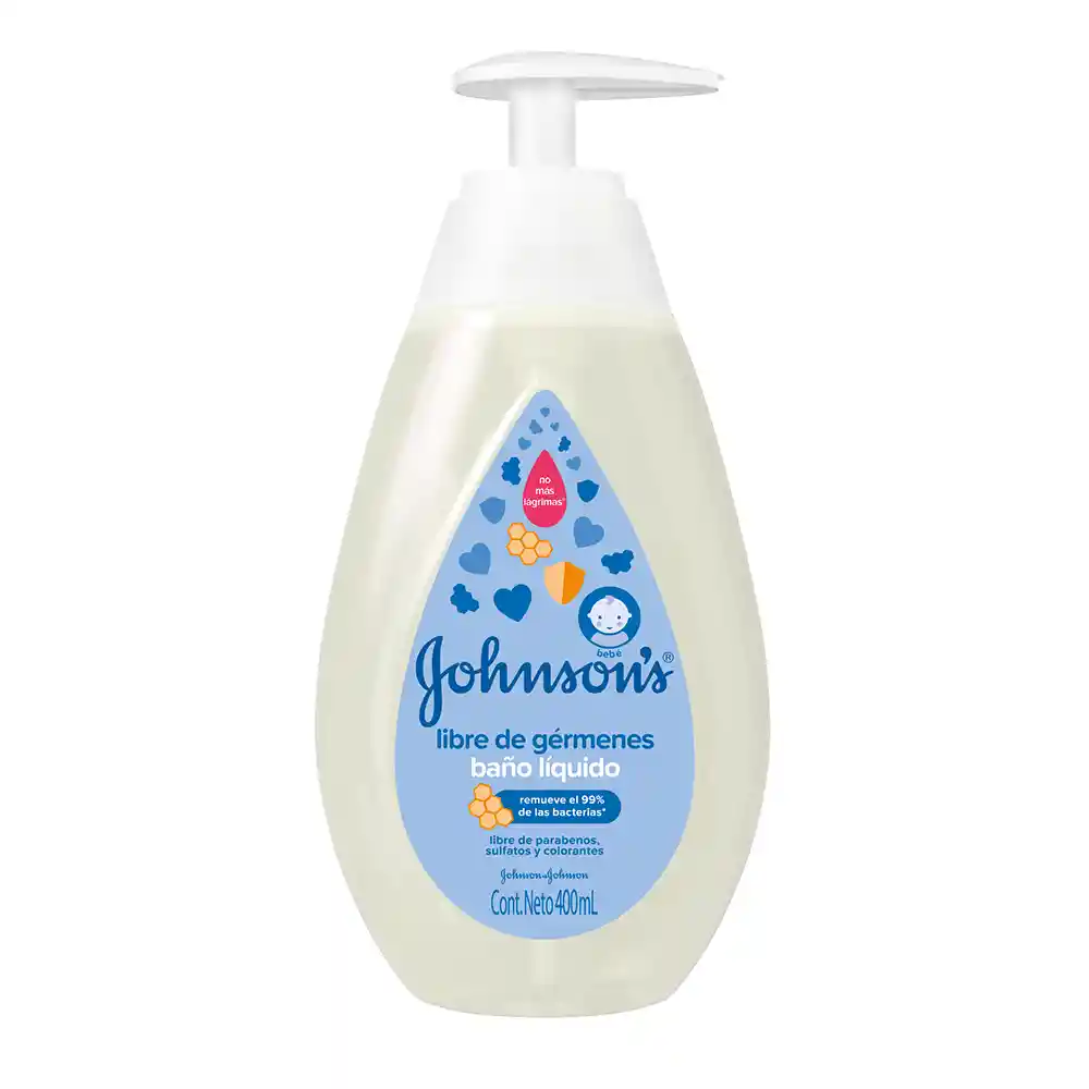 Johnson's Baby Baño Liquido Libre de Gérmenes