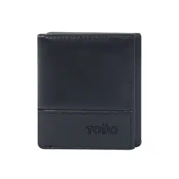 Billetera Saffiano Aqi Negra Pequeña
