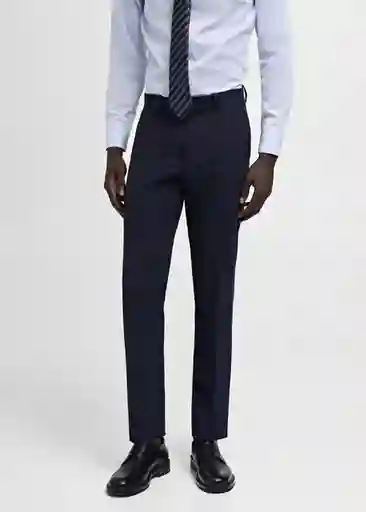 Pantalón Milan Navy Talla 42 Hombre Mango