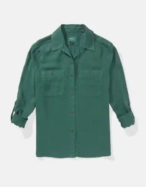 Camisa Mujer Verde X-Small American Eagle