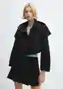 Abrigo Parka Jalisco Negro Talla S Mujer Mango