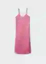 Vestido Lilac Fucsia Talla Xs Mujer Mango