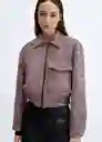 Chaqueta Grace Rosa Talla XL Mujer Mango