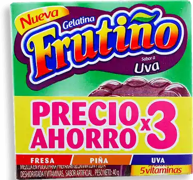   Frutiño  Gelatina X 3 Unidades 