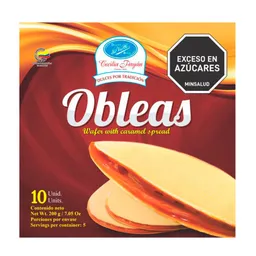 Oblea Galletas No Necesitan Refrigerar Dulces Del Valle