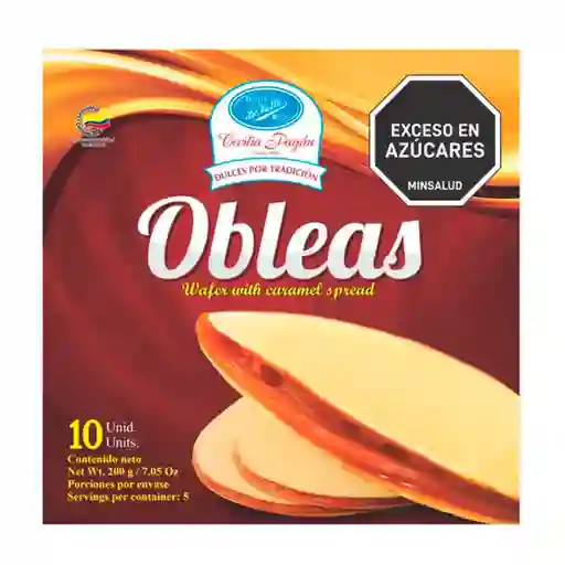 Oblea Galletas No Necesitan Refrigerar Dulces Del Valle