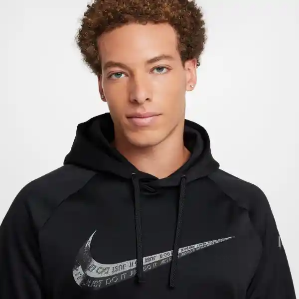 Nike Buzo Hoodie M Tf Gfx Po Para Entrenamiento Hombre Negro T L