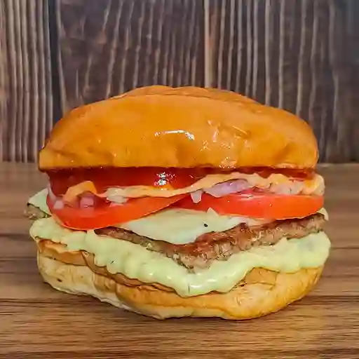 Combo hamburguesa res sencilla