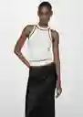 Falda Mia Negro Talla XL Mujer Mango