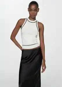 Falda Mia Negro Talla XL Mujer Mango