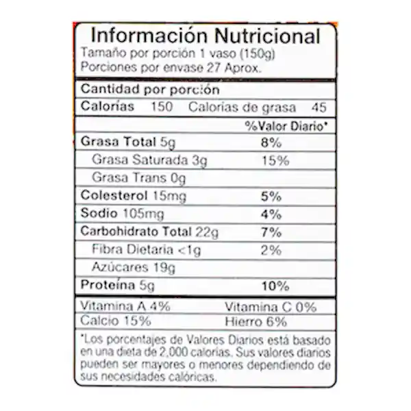 Colácteos Yogurt de Melocotón