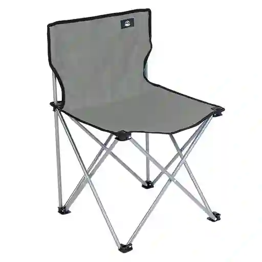 Silla Camping Plegable Básica Gris Alpes