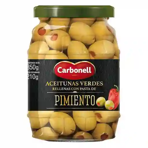 Carbonell Aceitunas Verdes Rellenas con Pasta de Pimiento