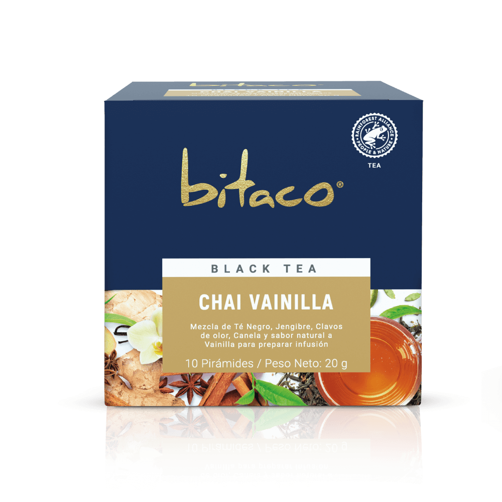 Té Bitaco Negro Vainilla 20g