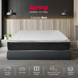 Colchón Doble Spring Resortado 140 X 190 X
