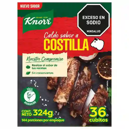Caldo de Costilla 36 Cubos Knorr (324 Gr)