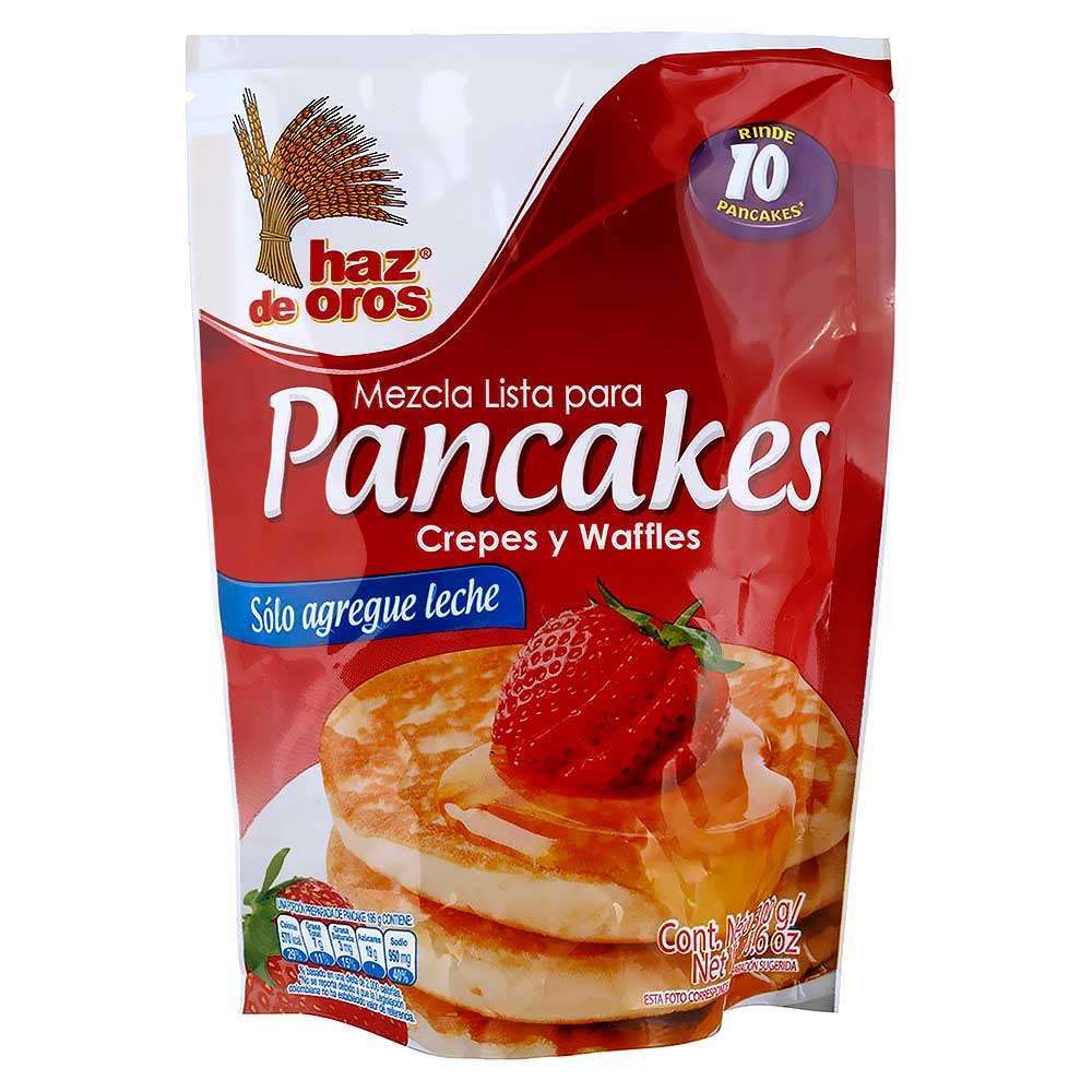 Mezcla Para Pancakes Haz De Oros Leche 300 gr