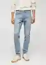 Jean Jan Tejano Claro Talla 48 Hombre Mango