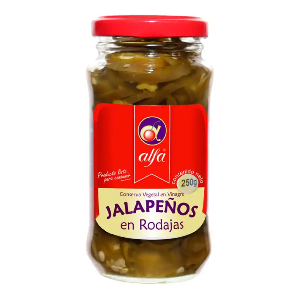 Jalapeños Alfa Rodajas X250 G