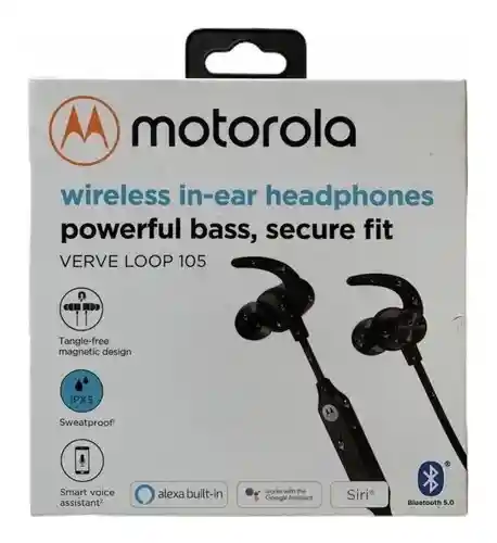 Motorola Audífonos Verve Loop 105 Bluetooth Negro 