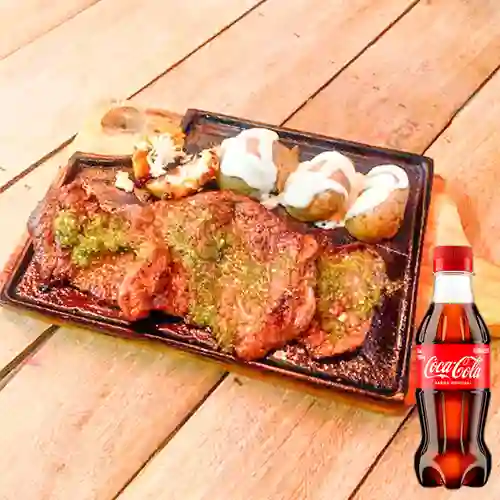 Combo Asado de Churrasco 200Gr +Cocacola Orig 250ML