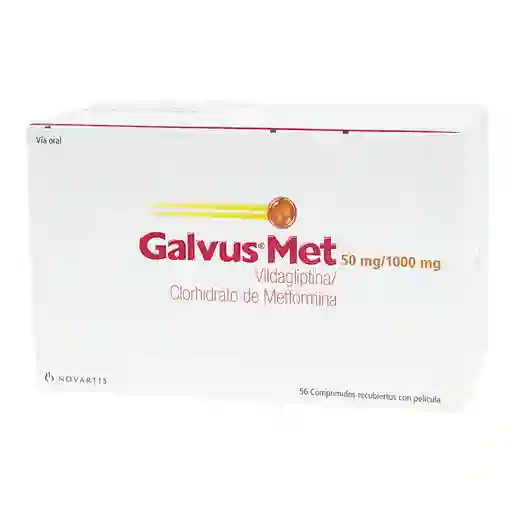 Galvus Met 50 Mg / 1000 Mg Comprimido Recubierto