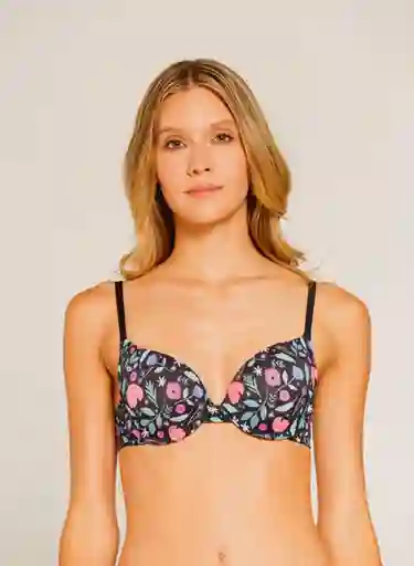 Brasier Para Dama Flores Talla 36 Bronzini