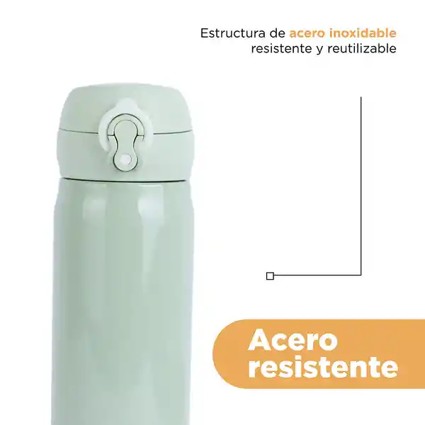 Termo Clásico Con Tapa Removible Automática Miniso