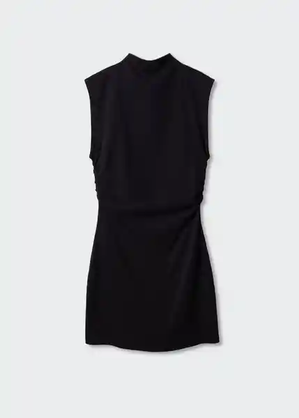 Vestido Rale Negro Talla M Mujer Mango