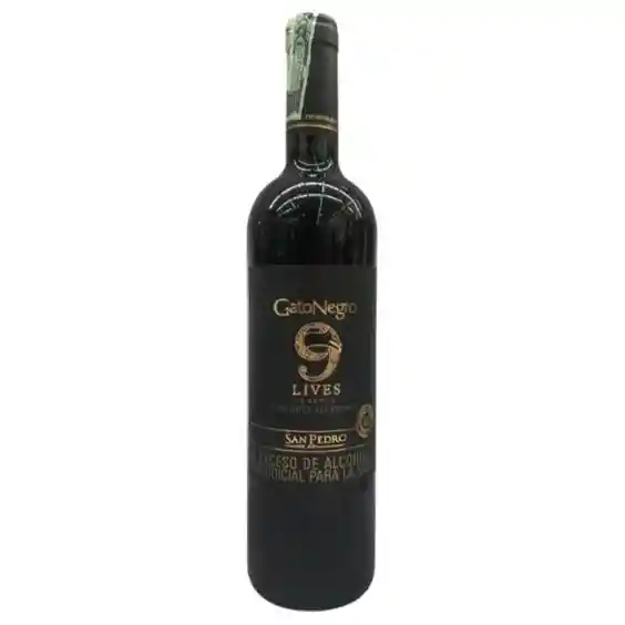 Vino Gato Negro Reserva 9 Vidas Cabernet Saugn 750 Ml