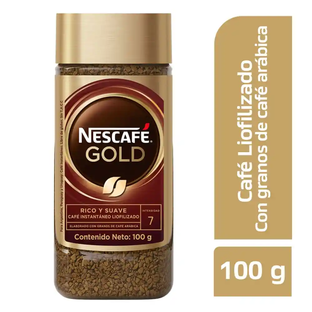 Café instantáneo NESCAFÉ GOLD x 100g
