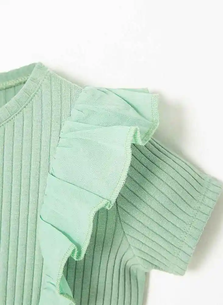 Camiseta Manga Corta 4t-verde6259