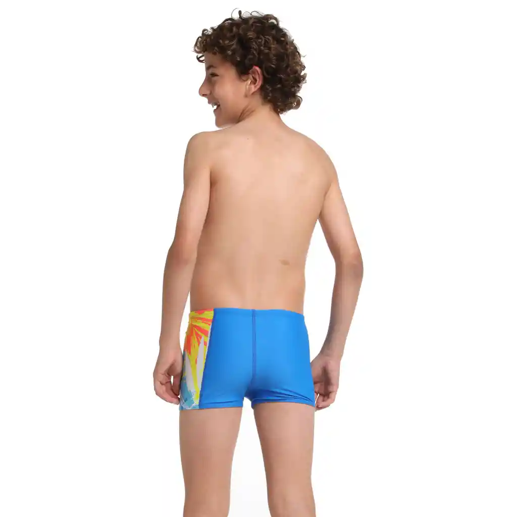 Pantaloneta de Baño Aquashort Punch Palm Junior Masculino Azul-10