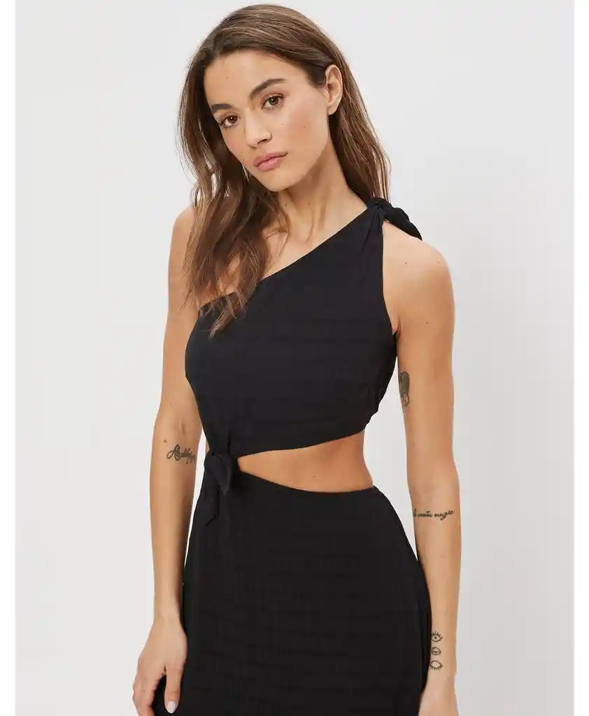 Vestido Mujer Negro Talla X-SMALL 400386792474 American Eagle