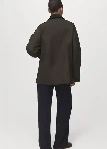 Abrigo Parka Niagara Khaki Talla 24 Mujer Mango