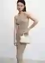 Vestido Flavita Gris Claro Vigoré Talla S Mujer Mango
