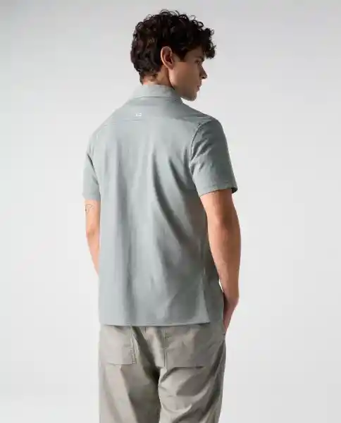Camiseta Polo Hombre Verde Talla M 802G002_VER165804 Americanino
