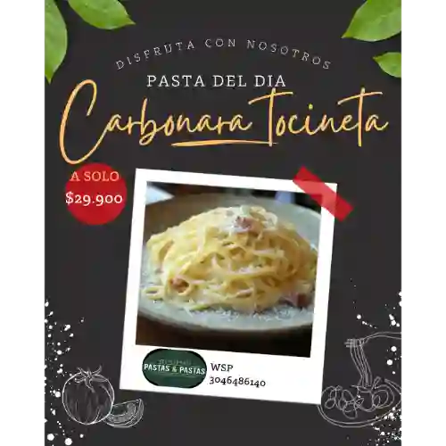 Carbonara con Tocineta Ahumada