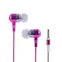 Audífonos Intrauditivos Metal Rosa Mod Pa401 Miniso