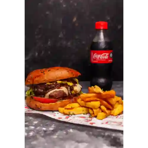 Promo Hamburguesa Borracha + Papas + Gaseosa