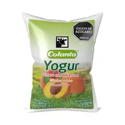 Colanta Yogur Entero Melocotonbolsa X 900 G