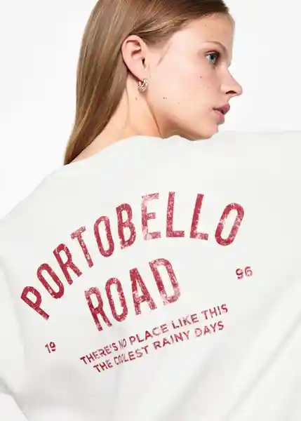 Sudadera Porto Offwhite Talla 20 Teen Niñas Mango