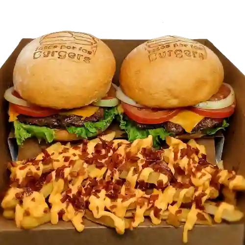 Doble classic burger box
