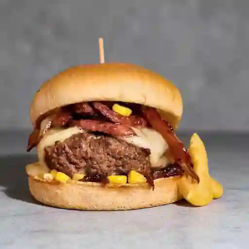 Bacon Sussex Burger y Papas