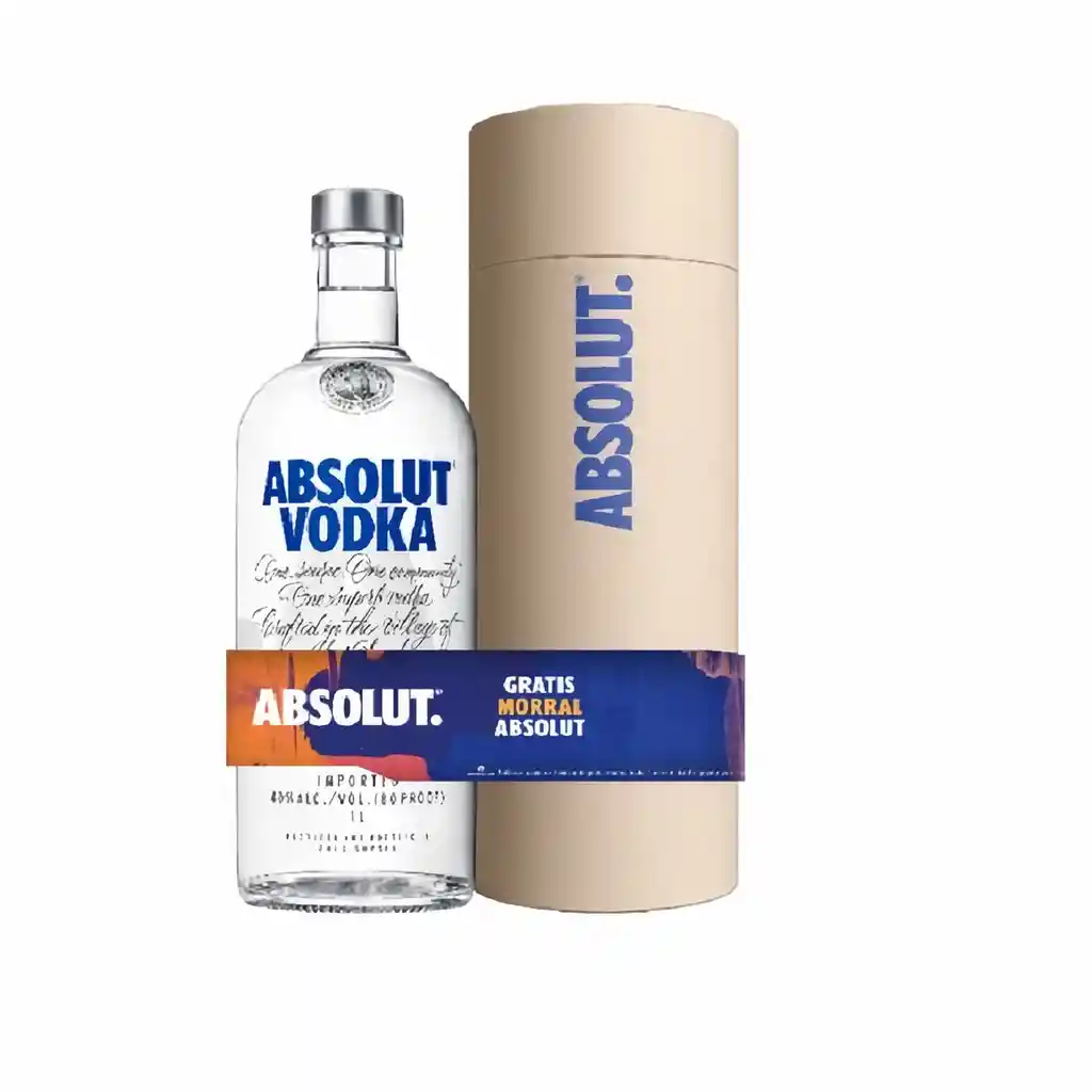 Absolut Combo Vodkaregular 1000 Ml + Maletin
