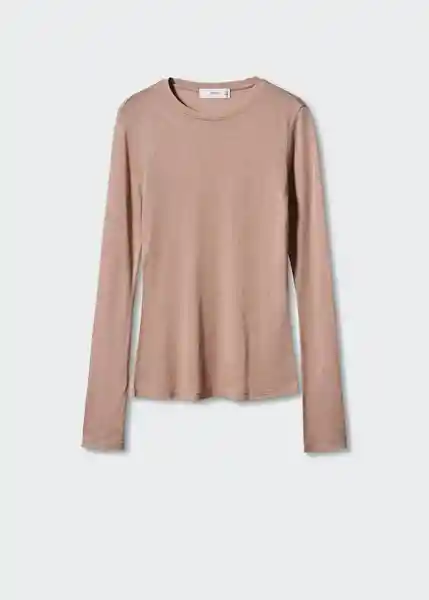 Camiseta Elodie Nude Talla S Mujer Mango