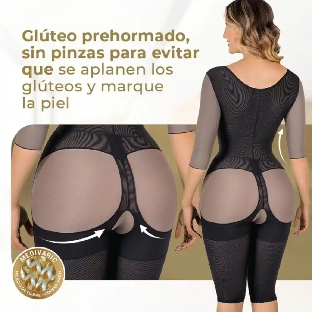 Faja Cremallera Copper Silhouette L Negro X 1