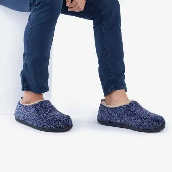 Rockdove Pantufla Hombre Nomad Azul L