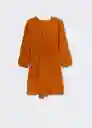 Vestido Amelie-W Naranja Talla S Mujer Mango